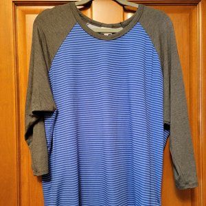 LuLaRoe Randy 3XL Blue Stripes